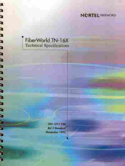 Книга NORTEL FiberWorld TN-16X Technical Specifications, 11-3110, Баград.рф